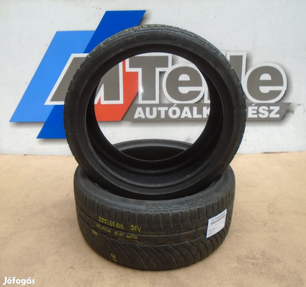 ÁR/DB! [GYÁRI HASZNÁLT] 2DB TÉLI GUMI - 255/35R19 - 96V - MICHELIN PI